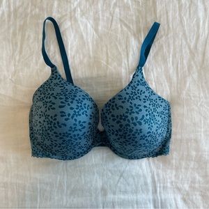 Adore Me Menades Floral Scalloped Turquoise
Teal Blue Bra 36DDD